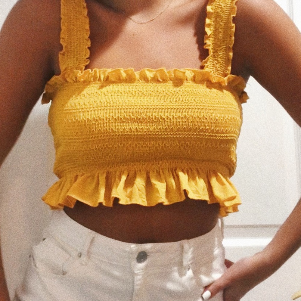 FOREVER 21 SMOCKED TANK